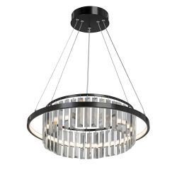 Люстра светодиодная V54010-1/1S, LED 31Вт 3900-4200К 2690лм 11м² черный, фото