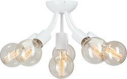Потолочная люстра Vitaluce V3927-0/6PL белая 6ХE27Х40Вт, картинка