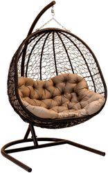 Кресло подвесное GREENGARD Дарина, искусственный ротанг, 124х80х200см, фотография