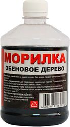 Морилка глубокого проникновения ВЕРШИНА глянцевая 0,5 л эбеновое дерево, детальное фото