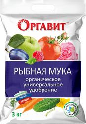 Удобрение мука рыбная ОРГАВИТ 3 кг, вид