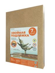 Звукоизоляционная хвойная подложка СОЛНЦЕ 790x590x7 мм, крупный план