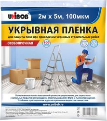 Укрывная пленка пылезащитная UNIBOB 87968 100 мкм 2х5 м, фото