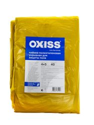 Пленка полиэтиленовая OXISS укрывная для защиты пола 4х5м, цвет желтый, изображение