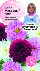 Семена космея Октябрина Ганичкина Big Top Махровый клик 0,1 г, детальное фото