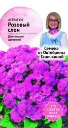 Семена Агератума Розовый слон, 0.05г, детальное фото