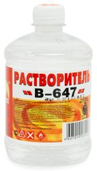 Растворитель B-647 0,5 л, крупный план