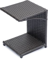 Стол садовый для шезлонга GreenGard 35x35x45 см коричневый, крупный план