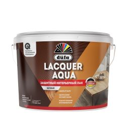 Лак Dufa Lacquer Aqua акрилатный интерьерный, колеруемый, 9 л, детальное фото