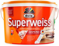 Краска DUFA superweiss rd4 интерьерная матовая белая 9л, картинка