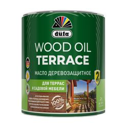 Масло Dufa Wood Oil Terrасe для террас и мебели дуб 2л, вид