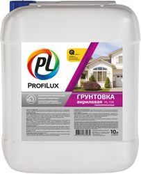 "Profilux" Грунт PL-17A акриловый для наруж. и внутр. работ 10л, крупный план