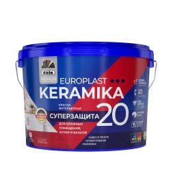 Краска Dufa Premium Europlast Keramika 20 интерьерная моющаяся, база 1, 9 л, вид