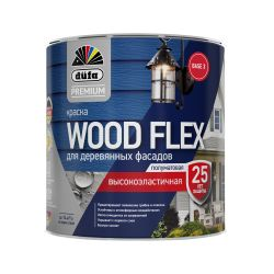 Краска Dufa Premium Woodflex высокоэластичная для деревянных фасадов, база 3, 0,81 л, крупный план