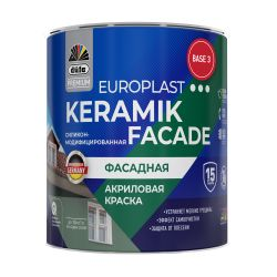 Краска Dufa Premium Europlast Keramik Facade фасадная, база 3, 0,9 л, картинка