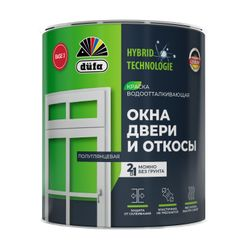 Dufa окна, двери и откосы краска база 3 0,65л, фото
