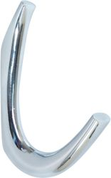 Крючок мебельный KERRON Hooks KR 0080 одинарный хромовый, вид