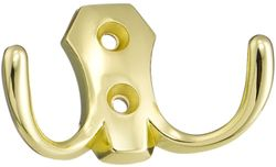Крючок мебельный KERRON Hooks KR 0020 OT двойной золотистый, картинка