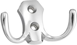 Крючок мебельный KERRON Hooks KR 0020 двойной хромовый, крупный план