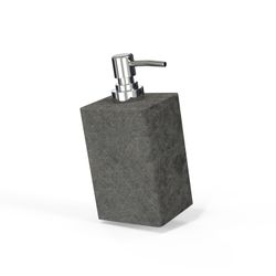 Дозатор для жидкого мыла настольный STONE BLACK полирезин, вид