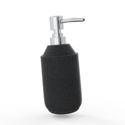 Дозатор для жидкого мыла Fora TWISTER BLACK настольный полирезин, изображение