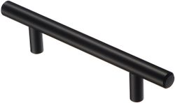 Ручка-рейлинг 96 мм матовый черный KERRON R-3020-96 BL, фотография