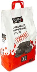 Уголь березовый SUPERGRILL Expert Xl, 3кг, детальное фото