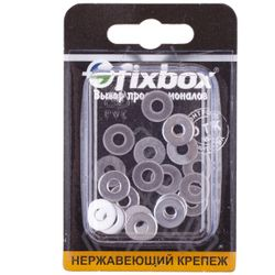 Шайба нержавеющий кузовная FixBox DIN 9021 4 мм 20 шт, фото