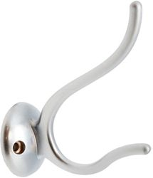 Крючок мебельный KERRON Hooks KR 0190 SC двойной матовый хром, вид
