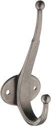 Крючок мебельный KERRON Hooks KR 0320 BAZ двойной серый, картинка