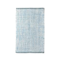 Коврик для ванной комнаты хлопковый, 50*80 см, WAVY голубой, крупный план