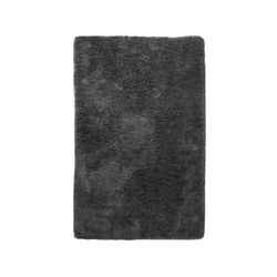 Коврик для ванной комнаты поликоттон, 60*100 см, FLUFFY графит, крупный план