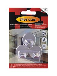 Крючки стальные TRUE GLUE самоклеящиеся круглые 3 шт, вид