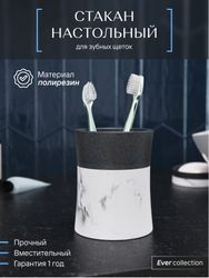 Стакан для зубных щеток настольный Fora EVER полирезин, вид