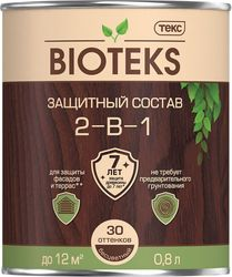Защитный состав 2-в-1 BIOTEKS бесцветный 0,8 л, изображение