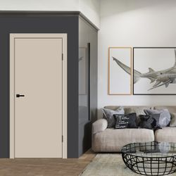Межкомнатная дверь VellDoris GALANT ПЭТ 60x2000, серая, вид