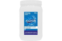 Хлорсодержащие таблетки пролонгированного действия для бассейнов PurePool 1кг, детальное фото