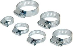 Хомуты MASTERPROF 1/2", 3/4", 1", оцинкованные, 6шт, фотография