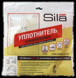Уплотнитель самоклеящийся SILA E-образный 9х4мм белый 6 м, вид