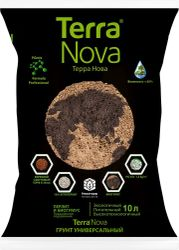 Грунт универсальный TERRA NOVA ДОМ, САД 10 л, крупный план
