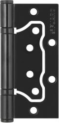 Петля универсальная без врезки FUARO 500-2BB/BL 100x2,5 черный матовый, вид