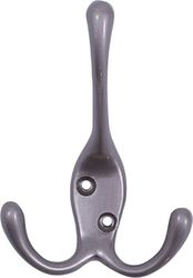 Крючок мебельный Larvij LK0301NI тройной никель, изображение