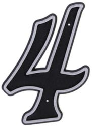Цифра "4" Larvij 150х80 мм пластик, крупный план