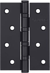 Петля универсальная FUARO 4BB/BL 100x75x2,5 чёрный матовый, крупный план