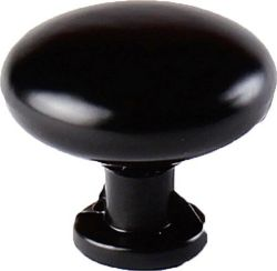 Мебельная ручка-кнопка Larvij L4.KNOB05BL черный, фотография