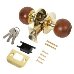 Ручка защелка PUNTO DK672/BL WD-ET (кл/фик.) дерево, фото