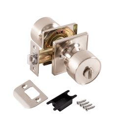 Ручка защелка PUNTO Dk772/bl sn-bk (фик.) никель, вид