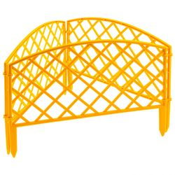 Забор декоративный "Сетка", 24х320 см, желтый, Россия// Palisad, крупный план