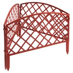 Забор декоративный "Сетка", 24х320 см, терракот, Россия// Palisad, фото