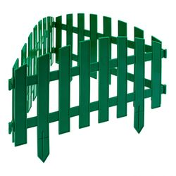 Забор декоративный "Винтаж", 28х300 см, зеленый, Россия// Palisad, крупный план